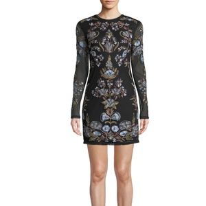Free People Party Royal Bandage Bodycon Embroidered Size 6